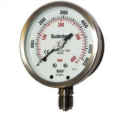Pressure Gauges 100MM 25Bar 3/8inch BSP Budenberg
